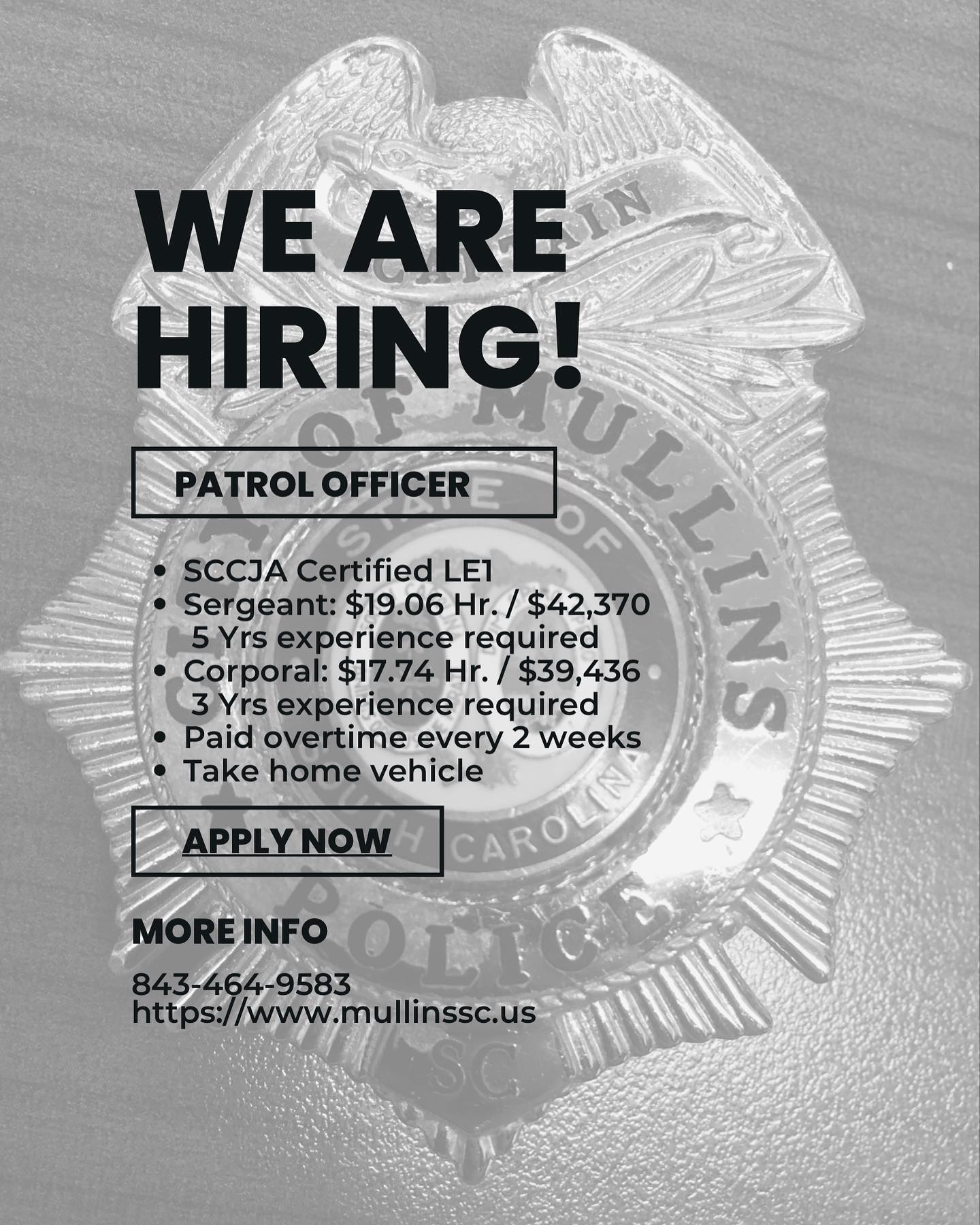 police officer hiring